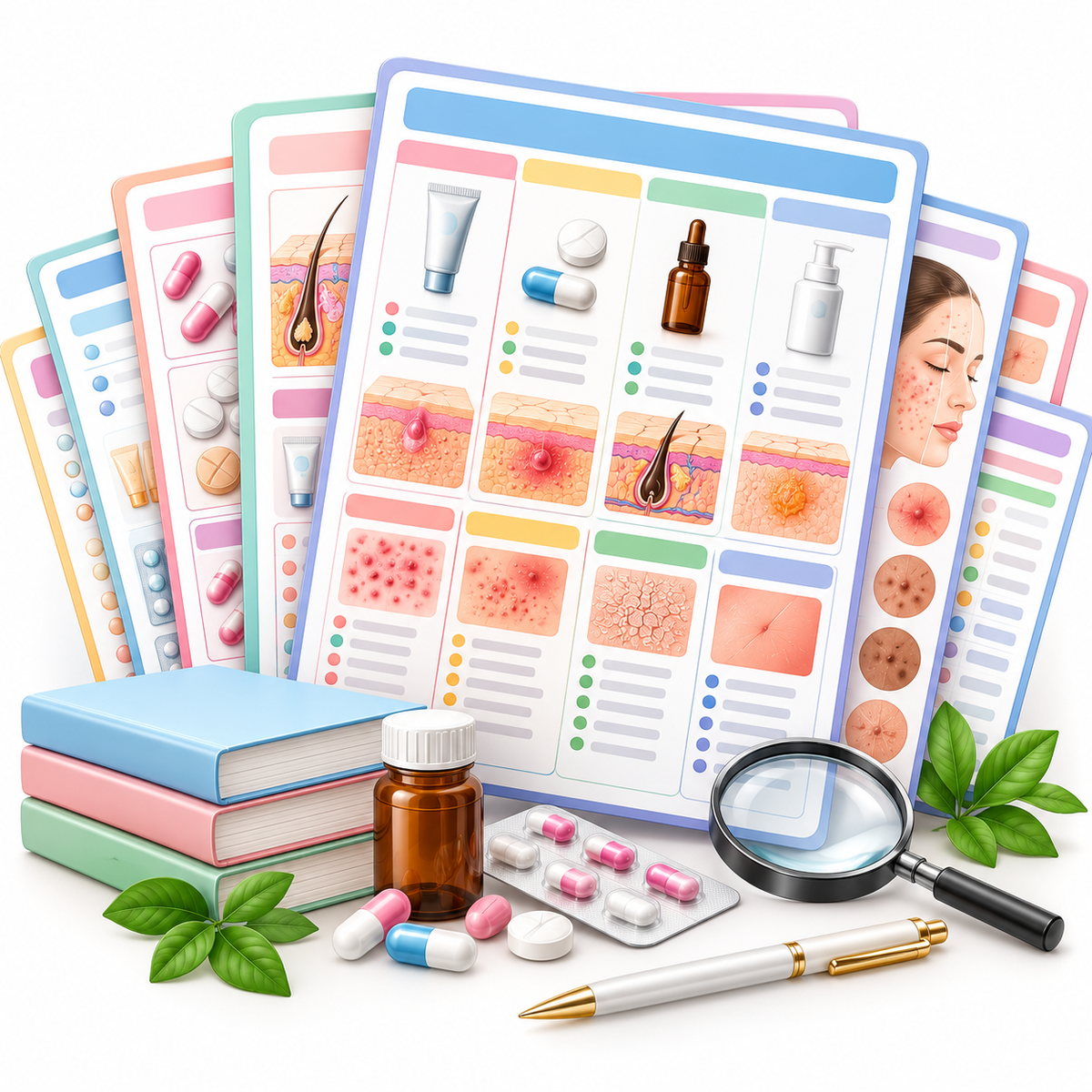 Dermatology Drug Classification Cheat Sheets