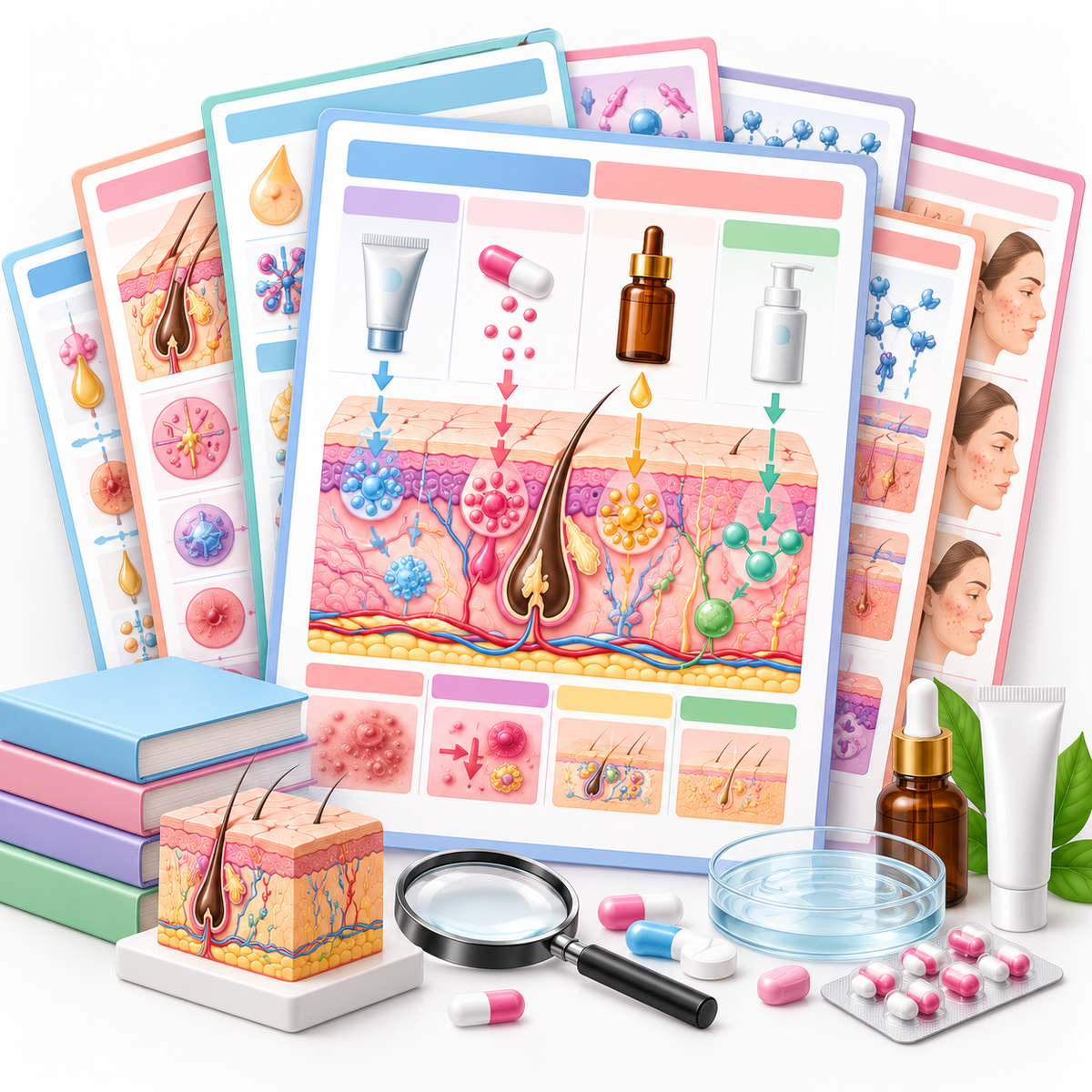 Dermatology Mechanism of Action Visual Charts