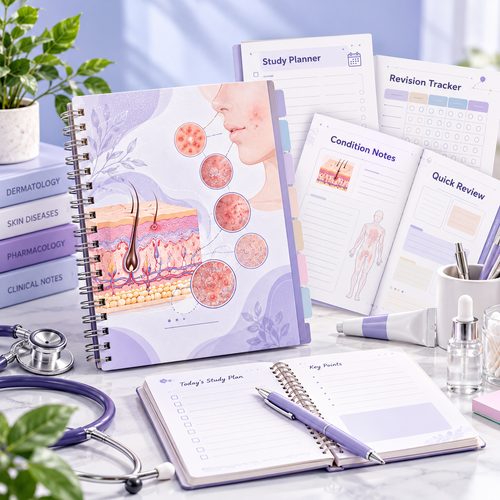 Dermatology Study Planner & Revision Journal